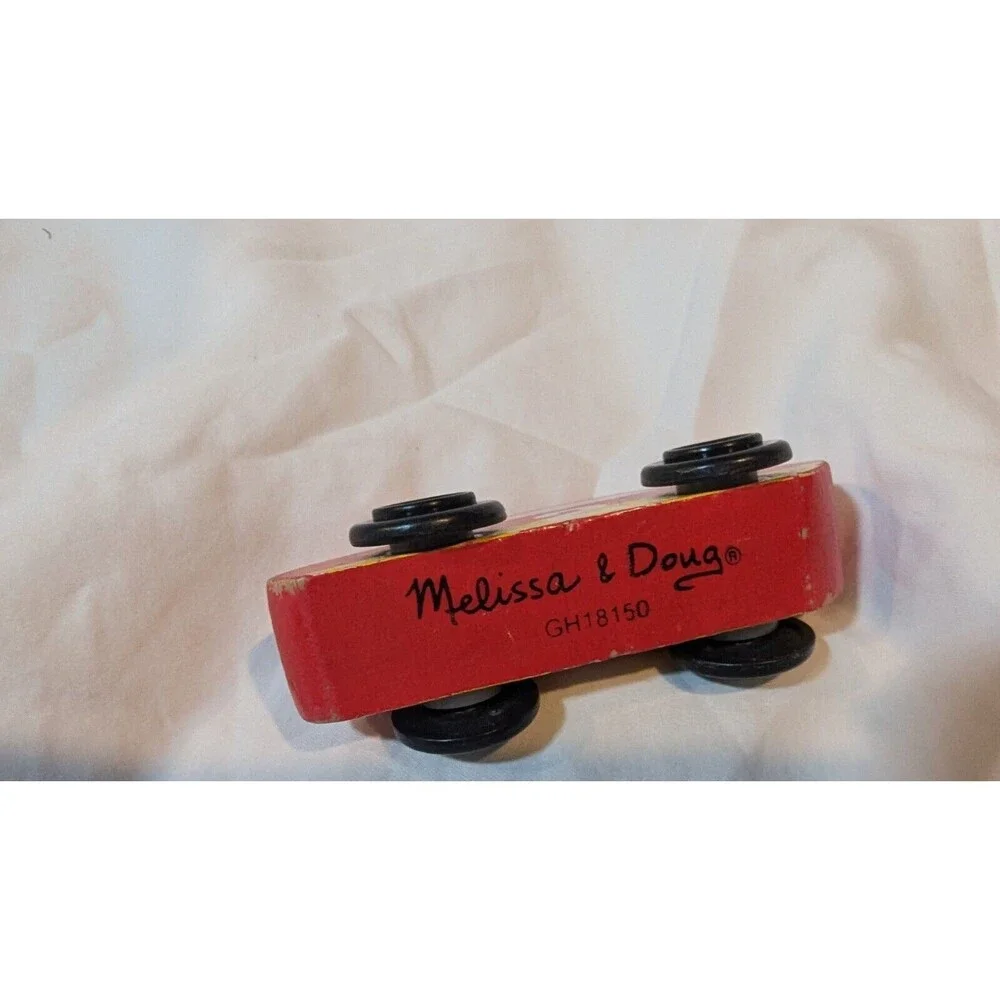 Melissa & Doug Car Carrier #4096 Classic Toy Truck Semi With 2 Cars - Picture 7 of 11